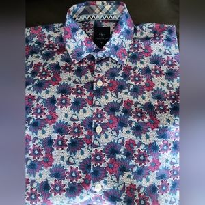 Boys size 16 Tailorbyrd Collection floral dress shirt. Like new cond. 🔥